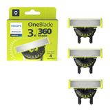 Cuchillas De Repuesto Philips Norelco Oneblade 360, 3 Unidad