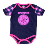 Mameluco Body  Bebé Ramones Rock Punk Niña