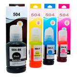  X4 Tinta Generica T504 Para Epson L4150 L4160 L6171 L6191