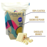 Cera Quente Depilação Elástica Depilar Chocolate Branco 500g