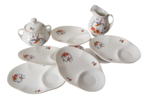 $ Vajilla Sushi Japonés 8 Piezas Porcelana Vintage Antigua.