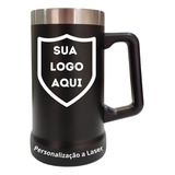 Caneca Térmica Personalizada Logo/ Nome/ Empresa 709ml Preto