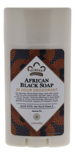 Nubian Heritage Jabón Negro Africano Desodorante Natural 2.