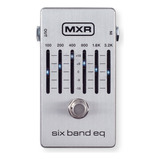 Mxr Pedal De Efectos De Guitarra Eq De Seis Bandas Color Plateado