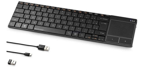 Teclado Para Smart Tv Sem Fio Com Touch Pad Multilaser  Tc2