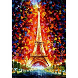5d Diamond Painting Torre Eiffel 40 X 30 Cms Diam Cuadrados