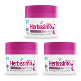 Kit 3 Desodorante Creme Herbissimo Bioprotect Hibisco 55g