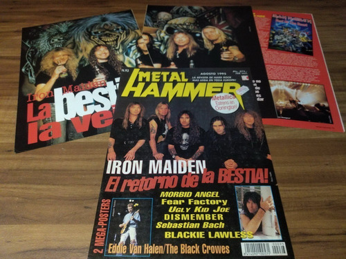 Iron Maiden * Tapa Y Nota Revista Metal Hammer 93 * 1995
