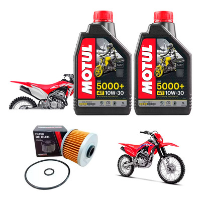 Kit Revisão Troca Óleo Filtro Óleo Honda Crf 250f Motul