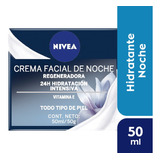 Crema Facial Nivea Hidratante Piel Normal Noche X 50 Ml