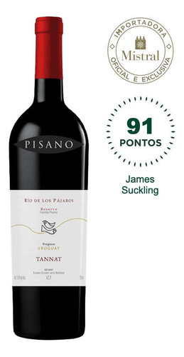 Vinho Rio De Los Pájaros Tannat Reserva 2020 Pisano 750ml