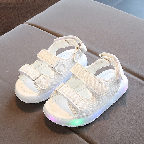 D Sandalias Niñas Niño Bebé Zapatos Antideslizante Con Luz