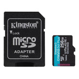 Cartão Memória Microsdxc 256gb Kingston Canvas Go! Plus