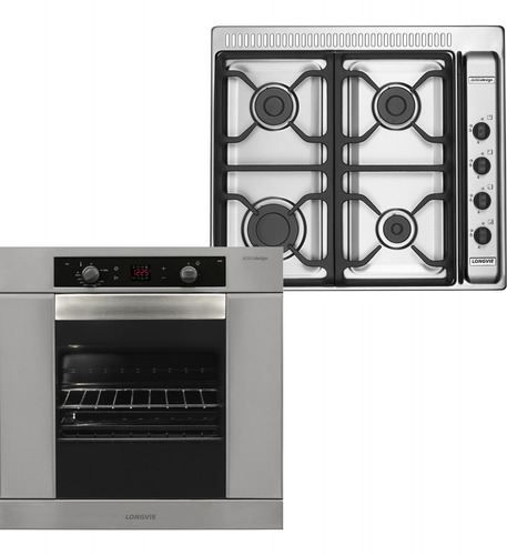  Combo A Gas Longvie - Horno H6900x + Anafe A6600rxf C/venti