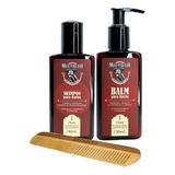 Kit Shampoo + Balm Para Barba Muchacho Classic + Pente Duplo