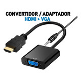 Adaptador Convertidor Hdmi A Vga 1080p Cable