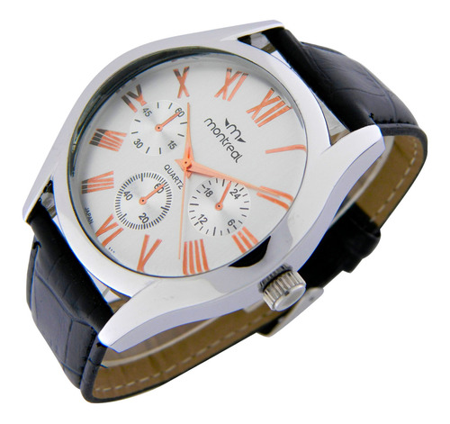 Reloj Montreal Hombre Ml907 Resistente Al Agua Malla Ecocuer