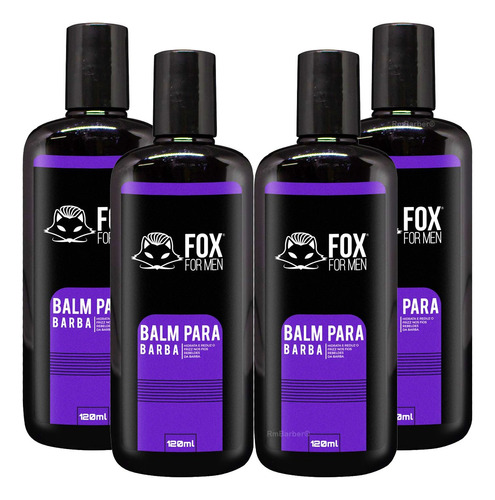 Balm Barba Hidrata E Tira O Frizz Fox For Men Kit Com 4un 