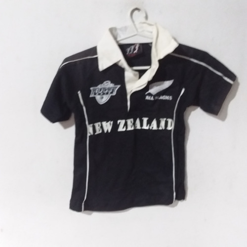 Camiseta De Rugby All Blacks Talle Niño