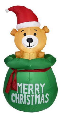 1.5m Bolsa De Oso De Navidad Inflable Con Luces Led 2023 New