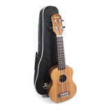 Ukulele Kalani Soprano 21 Kayke Koa Kal 330sk Com Capa