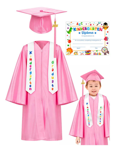 Conjunto De Birrete Y Toga De Graduación De Jardín De