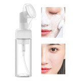 Frasco Pump Espuma Limpeza Facial Skin Care Escova Silicone