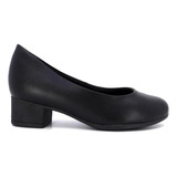 Sapato Scarpin Feminino Usaflex Salto Bloco Baixo