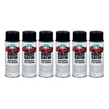 Paq 6 Revestimiento De Moldura Aerosol Color Negro 340g 3811