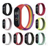 Malla Para Xiaomi Mi Band 3 4 5 6 7 Nylon Correa Deportiva