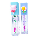 Lip Gloss Bichinhos Com Glitter Fofo Hidratante