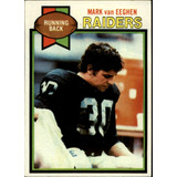 1979 Topps 90 Mark Van Eeghen Oakland Raiders Nfl Tarjeta De