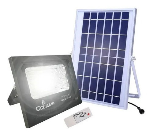 Reflector Led 50w Solar Luz Blanca Cclamp Cl-730s Control