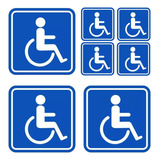 Sticker Discapacitados Para Autos Puertas Cristales Etc