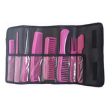 Set De Peines Peluqueria Profesional Eurostil Estuche X 8