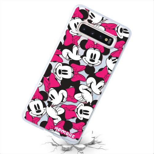 Funda Para Galaxy Minnie Mouse Disney Personalizada Nombre