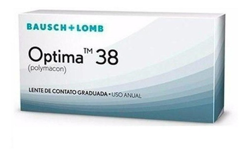 1 Unidade / Lente Contato Optima 38 Anual Entrega Rápida