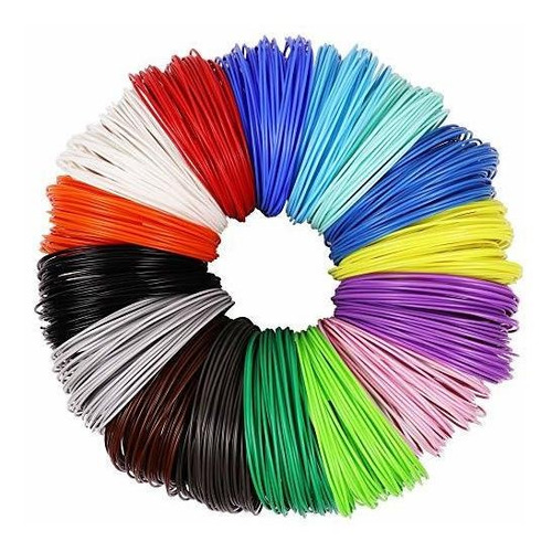 Recargas De Incandescencia 3d Pluma Pla 1 75mm 16 Color...