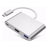 Adaptador Usb C A Hdmi 3 En 1 Macbook Pro Usb 3.0 Usb Tipo C