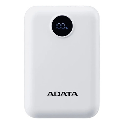 Bateria Portatil Adata Power Bank C100 10000mah Blanca Usb C Blanco | Meses sin interés