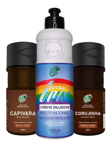 Kit Capivara + Corujinha + Diluidor 300ml - Kamaleão Color