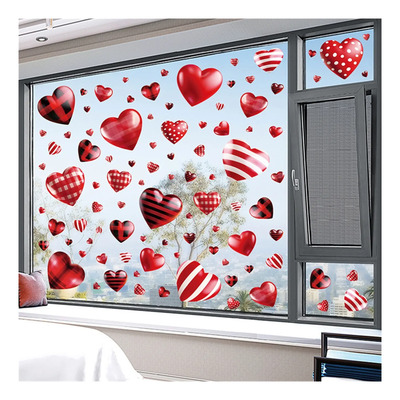 Pegatinas De Cristal Para El Día De San Valentín, Diseño Rom