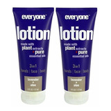 Todo El Mundo 3-en-1 Lavanda Y Aloe Lotion (pack De 2) Con E