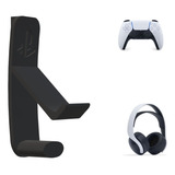 Suporte Controle + Headset Compatível Com Ps5 Lateral