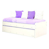 Divan Cama Platinum 957 - 2 Camas 1 Plaza 80x190 Colores Color Blanco Veta