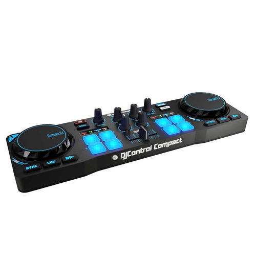 Hercules Compact - Controlador Dj Mixer C/placa Sonido Usb