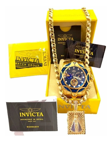 Relógio Invicta Venom 100% Original + Kit Friso S 10mm 18k