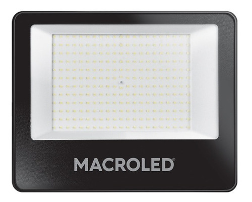Reflector Proyector Led 200w Macroled Alta Luminosidad Ip65 Color De La Carcasa Negro Color De La Luz Blanco Cálido