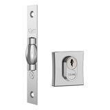 Fechadura Rolete Porta Pivotante Stam 1005 Quadrada Cromada