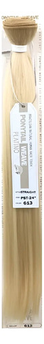 Ponytail Extensión De Cabello 100%fibra Natural 24 PLG Lisa
